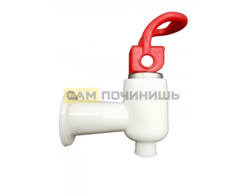 KL004KR Кран для кулера КРАСНЫЙ универсальный (внут.резьба) !!!