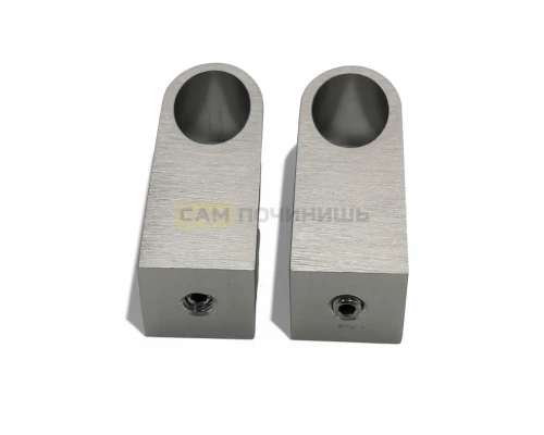 RH483ST Ручка для духовки универсальная, профиль ОВАЛ, Сталь цвет, 13.5*Φ20*480*50