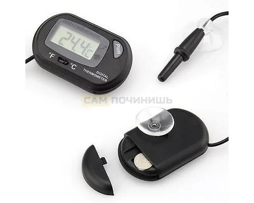 T3113 Термометр для аквариума HT-6 OT-HOM09 ST-3 Черный