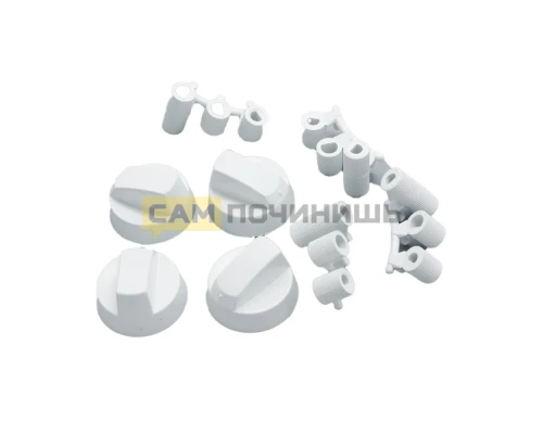 Ручки для плиты/духовки универсальные, белые, 4шт, WL1032, 43CU007
