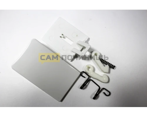 Ручка люка, белая для стиральных машин Ardo/Whirlpool WL084, зам. 481949869162, 481949869837, DHL002WH