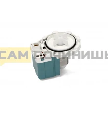 Сливной насос GRE2 34w, крепление к улитке на  защелках 8 шт., выводы вперед под колодку, для стиральных машин Беко