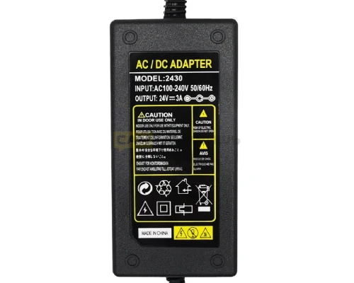 T3808 Адаптер питания AC-DC Adapter 24V 3A  5,5mm (100шт/к)