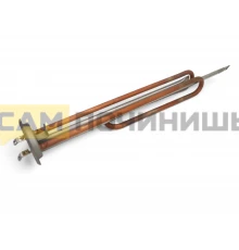 066059 ТЭН водонагревателя 2000Вт (МЕДЬ) RF64 L=390, под винты, анод M6, SpT066059