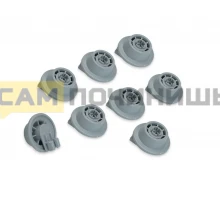 Комплект колес 8шт для корзины посудомоечной машины Siemens, Bosch, DWB906BO, 00611475, 611475