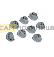 Комплект колес 8шт для корзины посудомоечной машины Siemens, Bosch, DWB906BO, 00611475, 611475