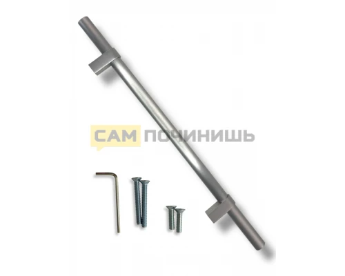 RH583ST Ручка для духовки универсальная, профиль ОВАЛ, Сталь цвет, 13.5*Φ20*580*50