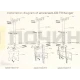 T5313 Потолочный кронштейн для телевизора D806 32"-72"