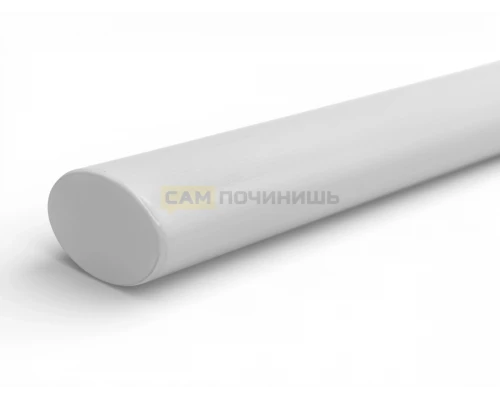 RH485BL Ручка для духовки универсальная, профиль ОВАЛ, Белый цвет, 13.5*Φ20*480*50