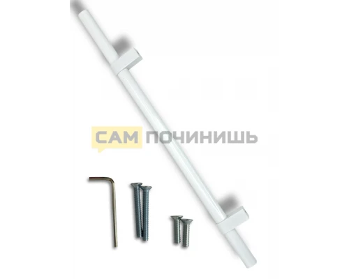 RH485BL Ручка для духовки универсальная, профиль ОВАЛ, Белый цвет, 13.5*Φ20*480*50