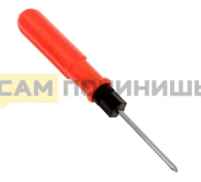 Отвертка 2 в 1, PH0 и SL3х50 мм, пластиковая рукоятка