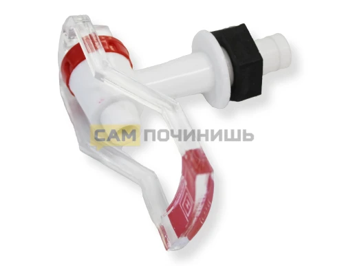 KL005KR Кран кружка красный, резьба наружная T00006