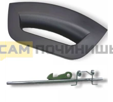 Ручка люка Ariston, Indesit черная 291848, C00286151, 286151, C00291848.