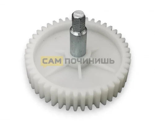 T078SH Шестеренка для мясорубки с метал. валом, диаметр 78мм, длина вала 73мм, зубья(прямые) 44 шт !!! (200шт/к)