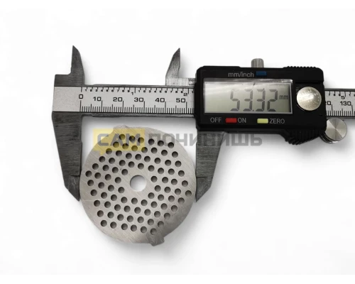 Решетка для мясорубки Panasonic, Scarlett, Vitek мелкая D53мм Отв-3мм PS005, AMM08C-180