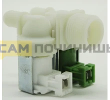 Клапан для стиральной машины - 2Wx180 (клеммы вместе, D-11/13mm, под фишки ELUX.). VAL021ZN, 1468766397