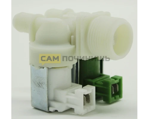 Клапан для стиральной машины - 2Wx180 (клеммы вместе, D-11/13mm, под фишки ELUX.). VAL021ZN, 1468766397