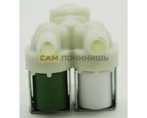 Клапан для стиральной машины - 2Wx180 (клеммы вместе, D-11/13mm, под фишки ELUX.). VAL021ZN, 1468766397