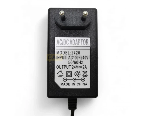 T3809 Адаптер питания AC-DC Adapter 24V 2A 5,5mm*2,5mm (100шт/к)
