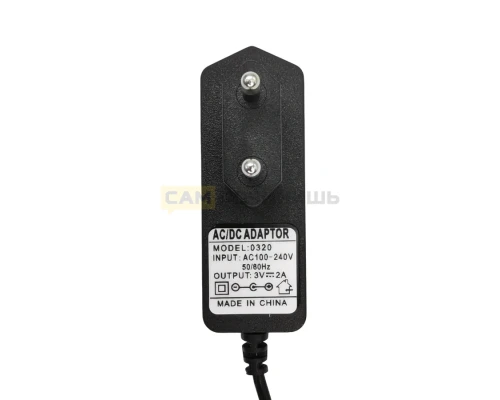 T4929 Адаптер питания AC-DC 3V 2A 5.5x2,5mm (250шт/к)