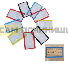 T0111 Лупа AM-808 (ув.3х) Визитка карманная, Увеличительное стекло