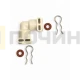 Переходник для кофемашины BOSCH, MELITTA, JURA, NIVONA (угол 90°) (в комплекте 2 прокладки+2скобы) 00426662